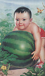 小孩抱西瓜（非高清）