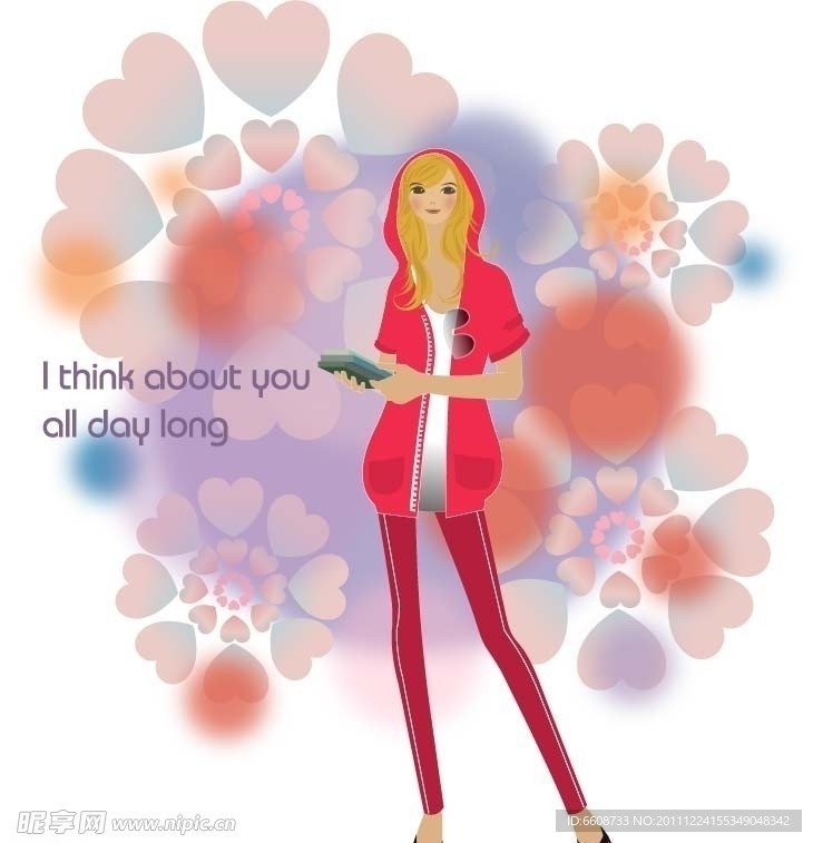 时尚美女购物