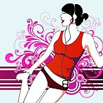 时尚美女白领