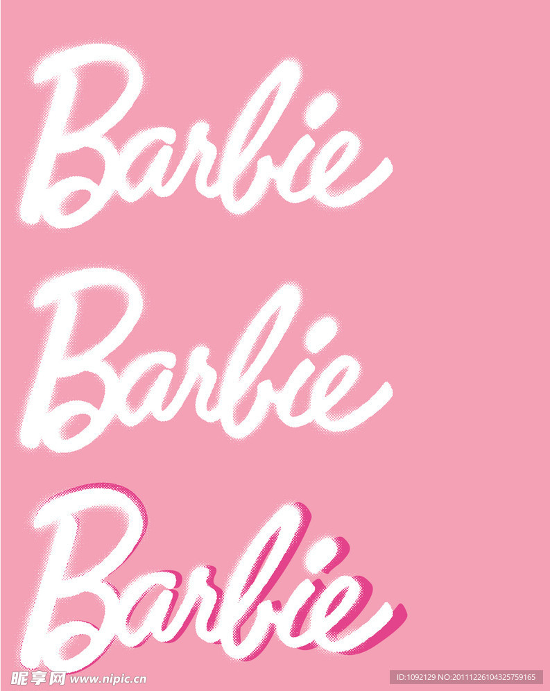Barbie logo设计
