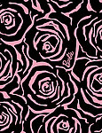 玫瑰底纹布花设计