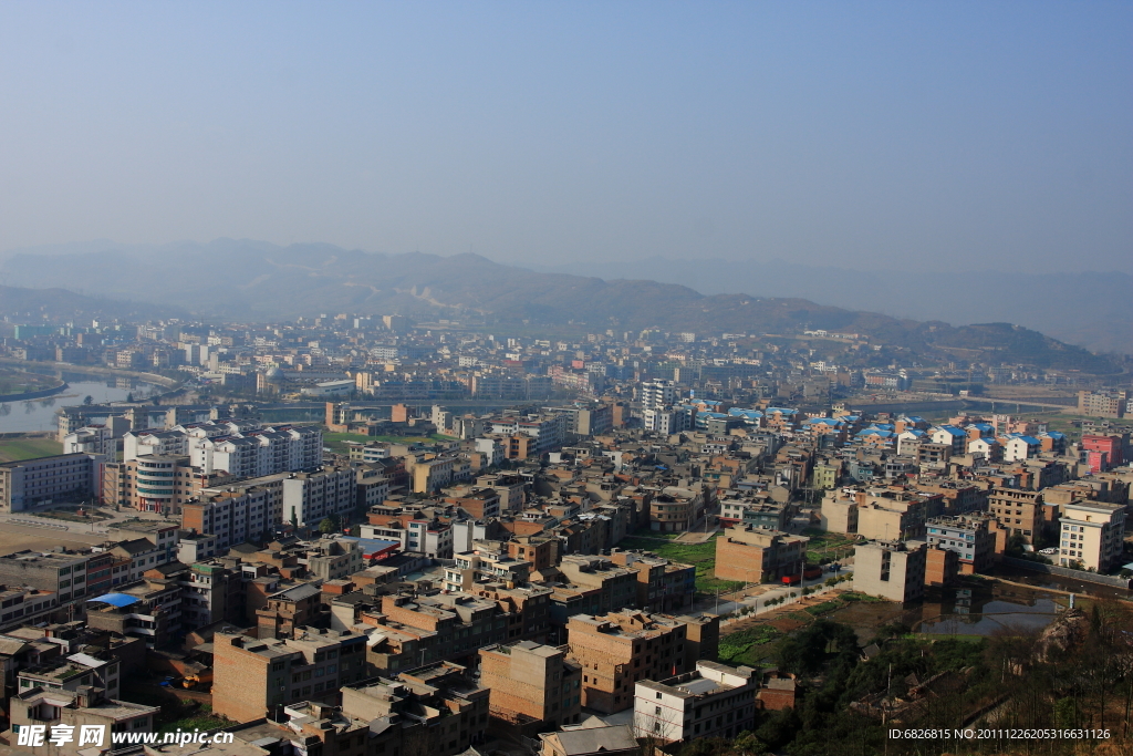 小城一景