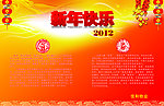新年快乐展板