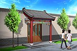 仿古门楼