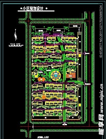 小区规划设计总平图
