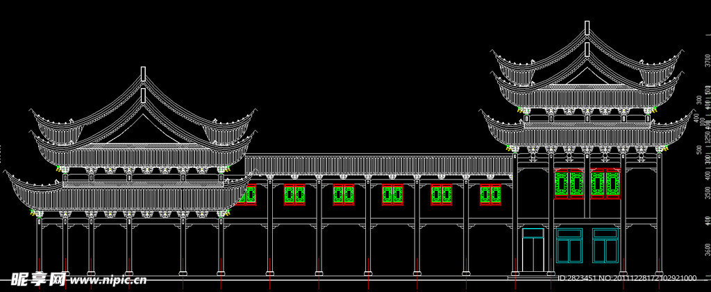 古建筑祠堂戏台