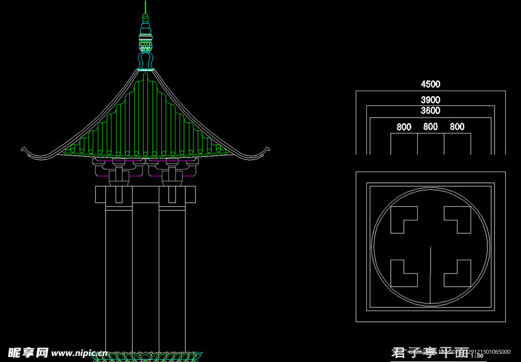 仿古君子亭