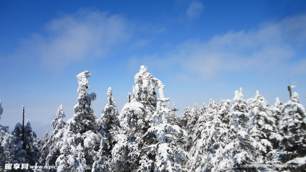 蓝天白雪