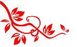 红色叶子树藤