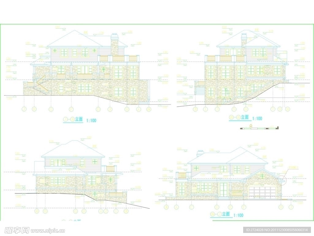 香格里拉千万级别墅建筑全套