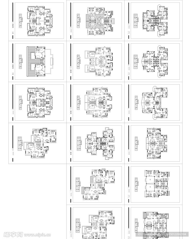 CAD PLOT所有户型