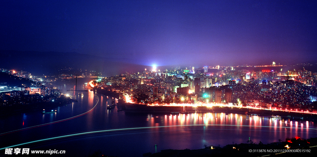 涪陵城夜景