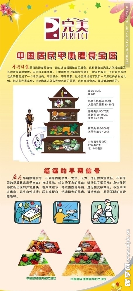 健康营养X展架