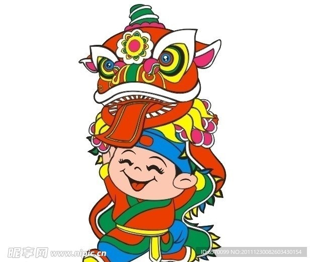 舞狮男童
