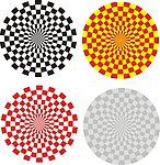 圆形方格幻觉效果