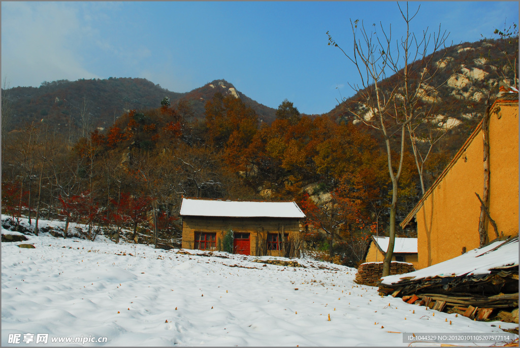 冬天的山峰