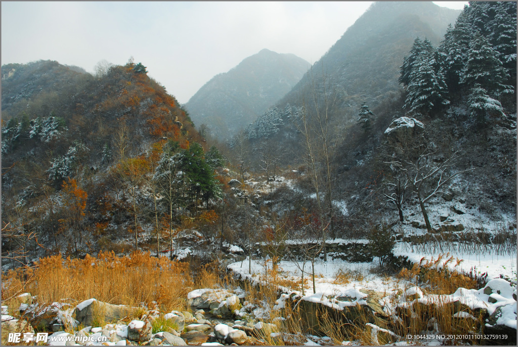 冬天的山峰