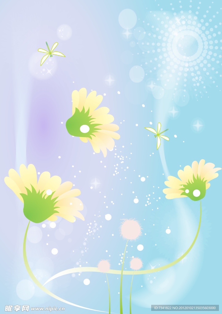 蜻蜓 花