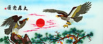 刺绣画 大展宏图