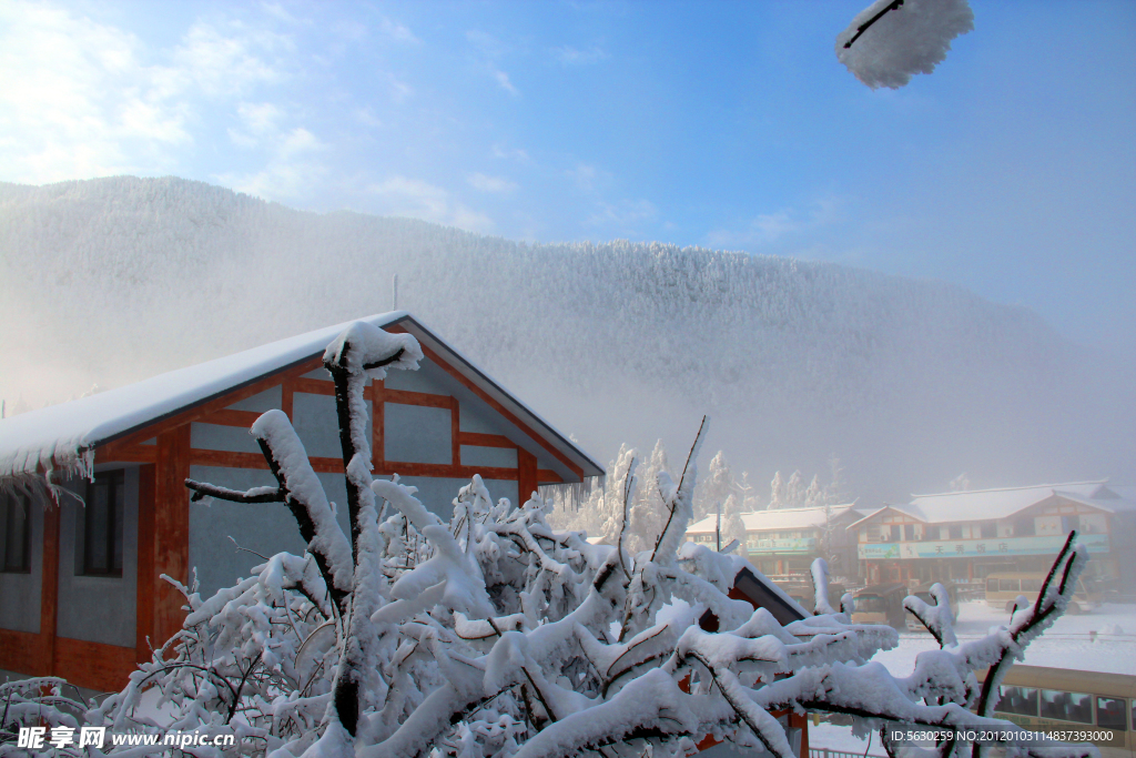 雪景 峨眉山