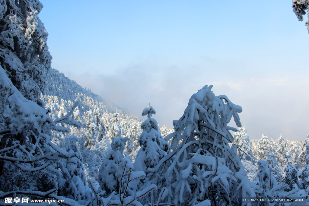 雪景 峨眉山