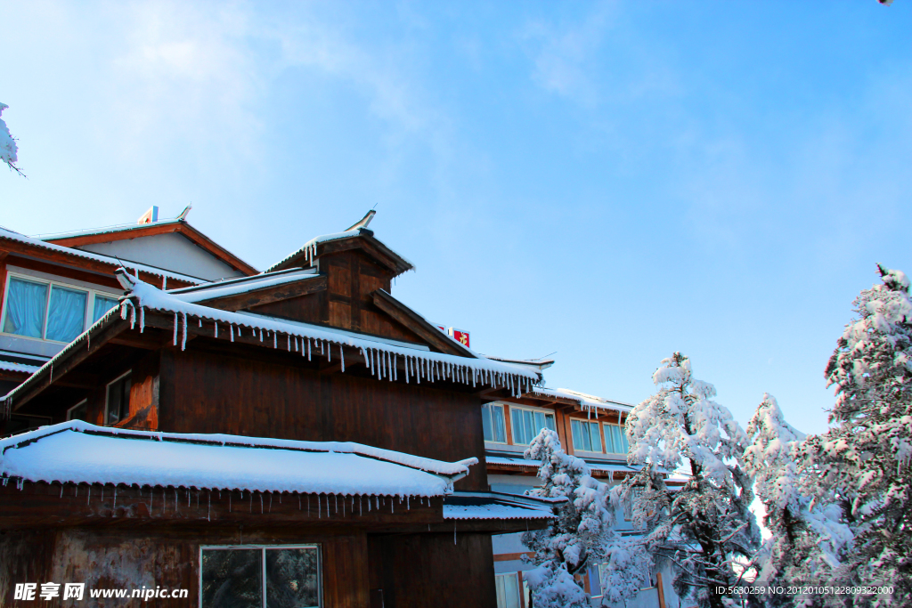 峨眉山风景 峨眉山雪景