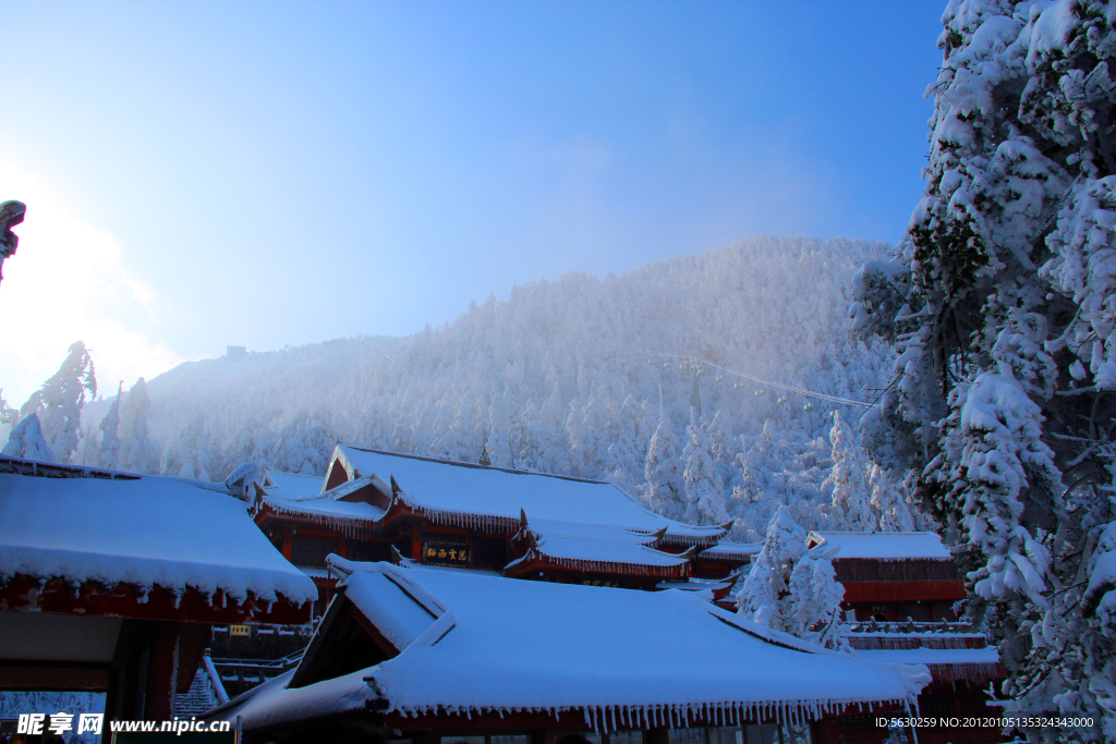 峨眉山 雪景