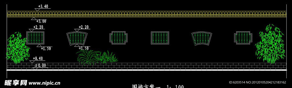 仿古围墙