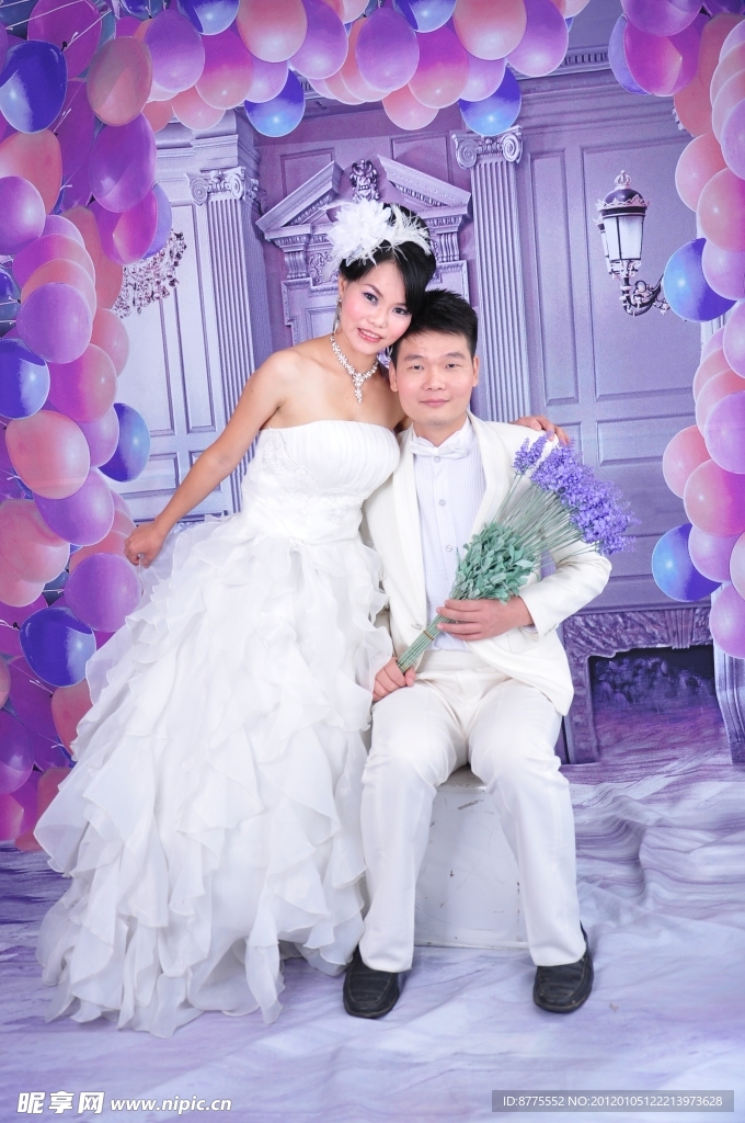 艺术婚纱写真照