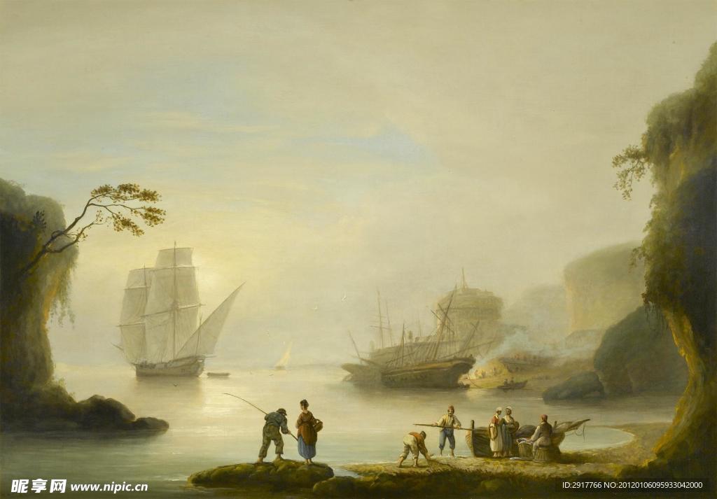 19世纪油画风景