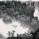 国画云起牧归