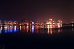 三亚河的夜景