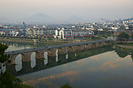 晚霞染新安