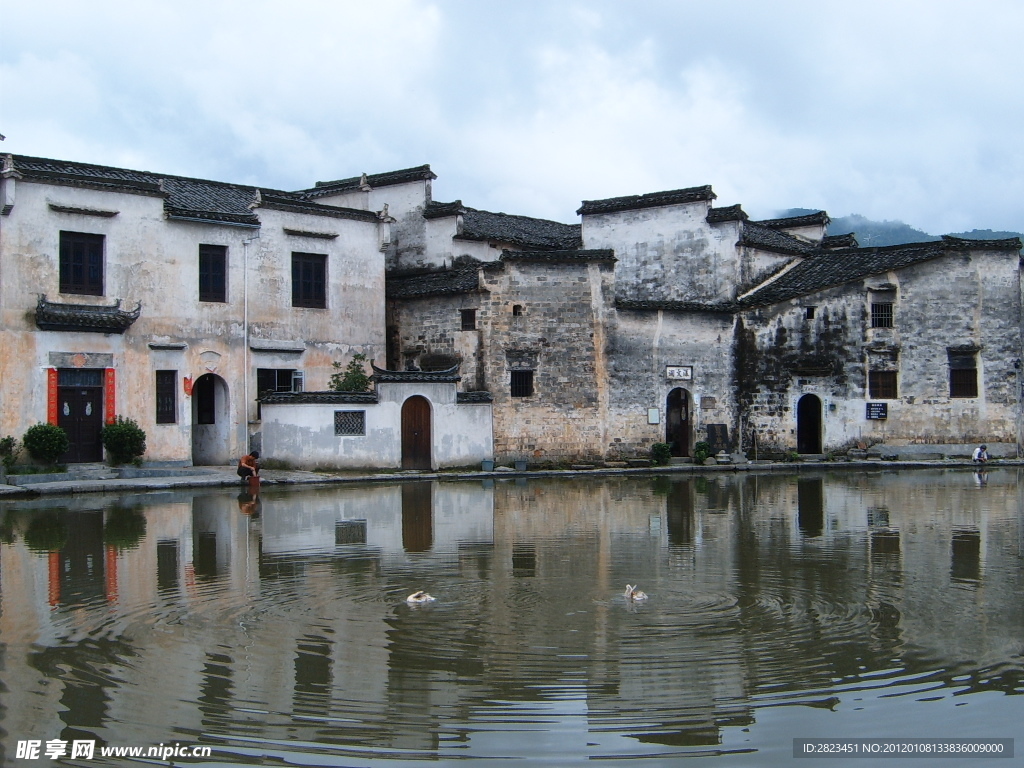 徽派风格建筑效果图