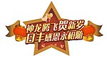 日丰贺岁异型地贴
