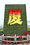 厦门经济建设30周年 鲜花 文字