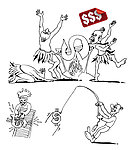手绘商业人物漫画