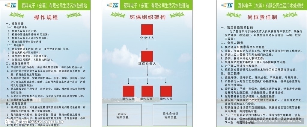 污水处理规章制度