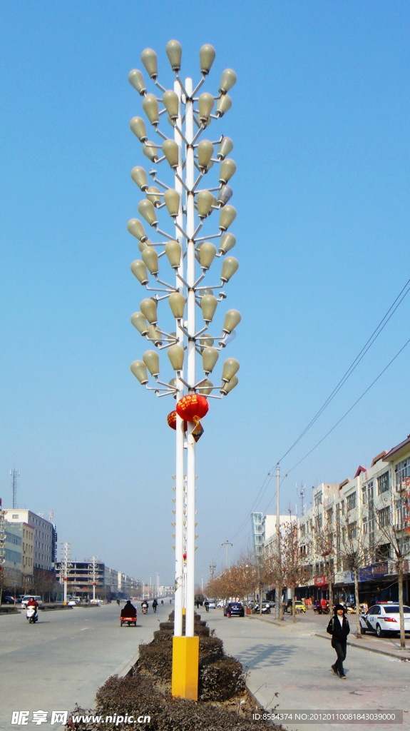 节日 路灯