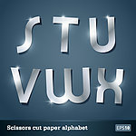 星光剪纸英文字母
