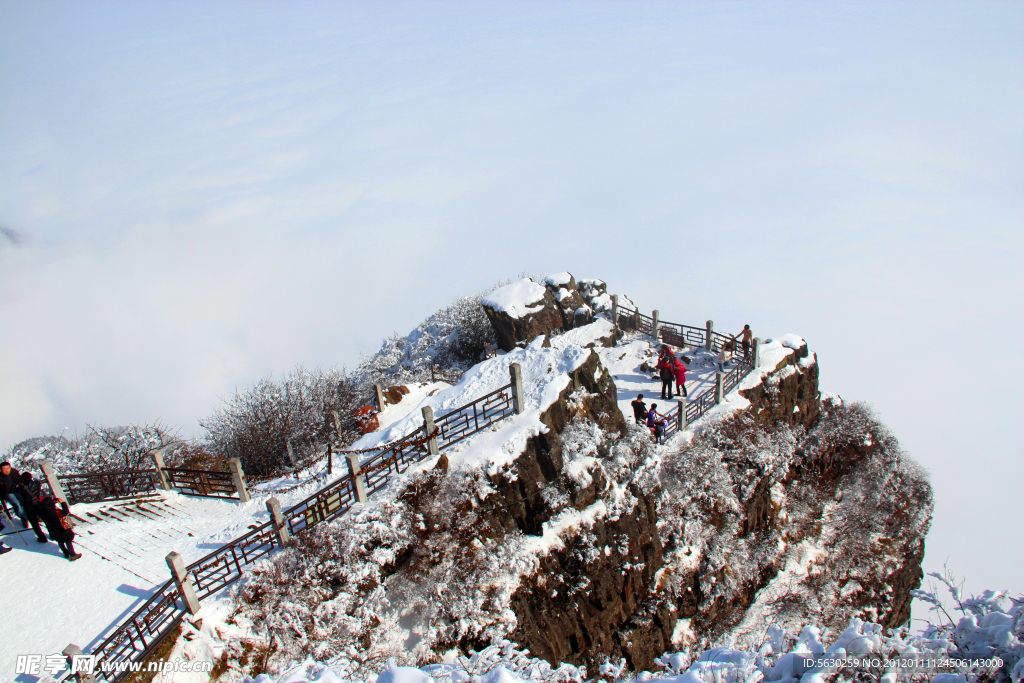 雪景 峨眉山