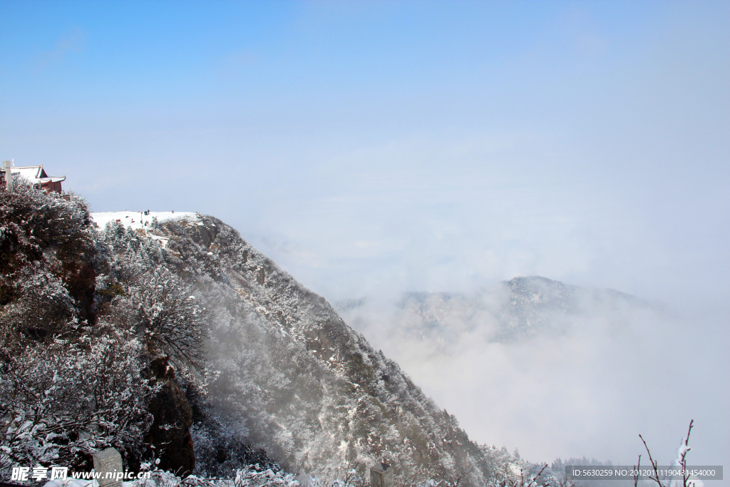 雪景 峨眉山