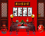 古典家具背景