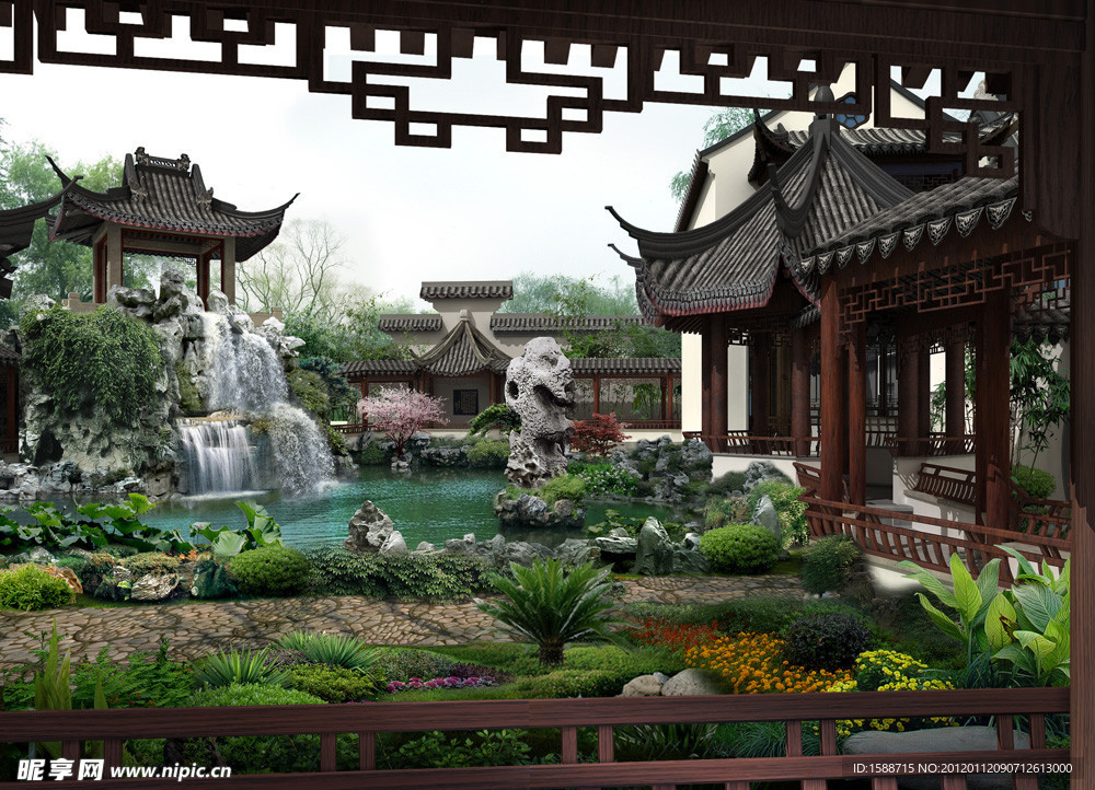 古建景观效果图