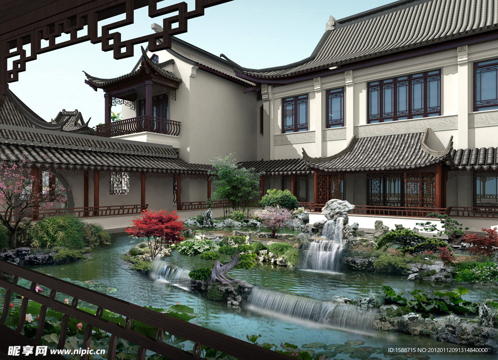 古建景观效果图