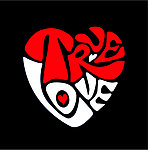 心形文字truelove