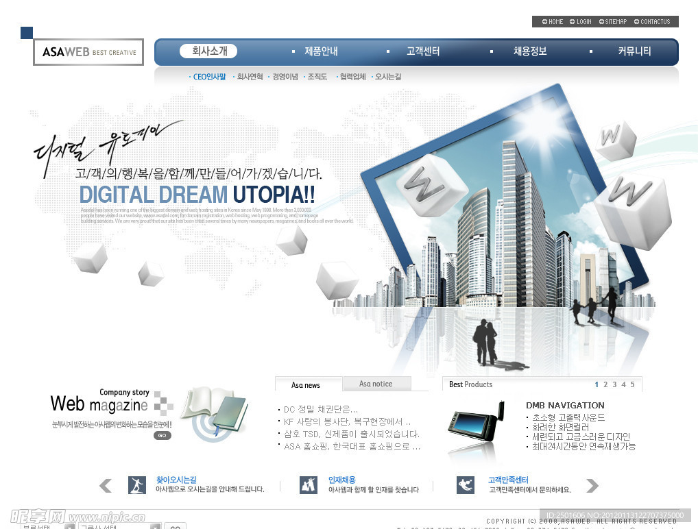 电子商务网页模版