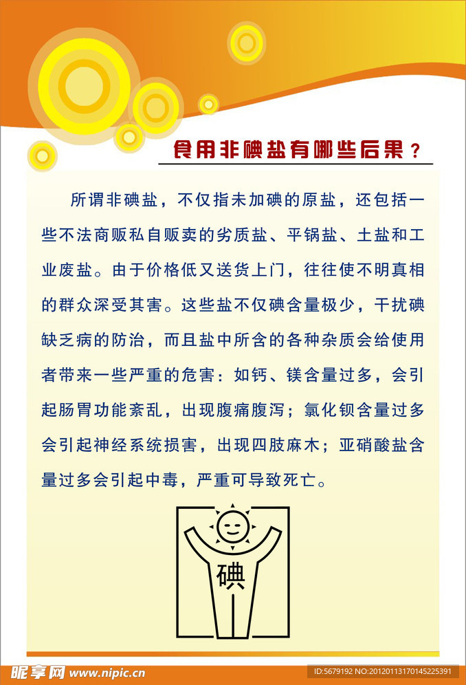食物非碘盐的后果