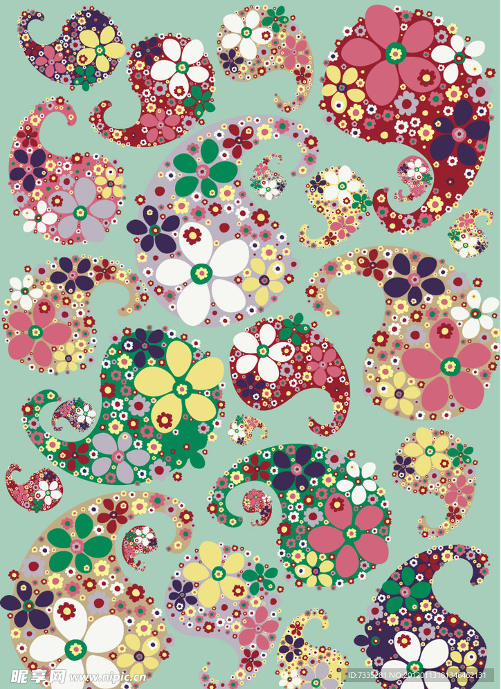 AI矢量 花纹 底纹
