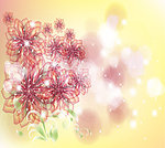 梦幻花卉花纹背景